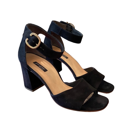 Paul Green Shoes - Paul Green Black Suede Block Heels